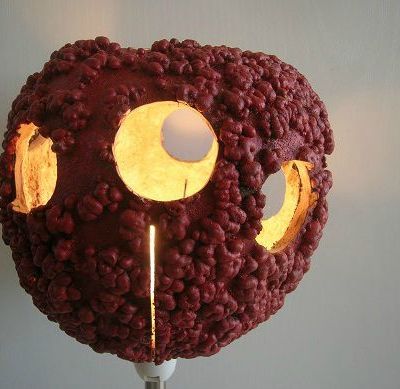 Lampe en calebasse "La Galeuse" n°4