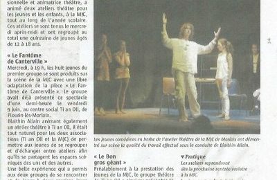 Représentation théâtre de fin d'année