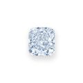 A modified cut-cornered rectangular-cut fancy gray-blue diamond ring