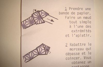 Guirlande d'étoiles en origami