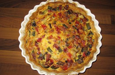 Tarte Salée aux Petits Légumes et Comté