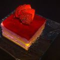 entremet individuel framboise-citron