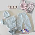 PATRON tricot bb FACILE et PREMA modele layette bébé et patron a tricoter Explications tuto brassière, bonnet, chaussons et Reborn