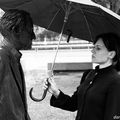 Rencontre avec Mr Guggenheim sous la pluie.