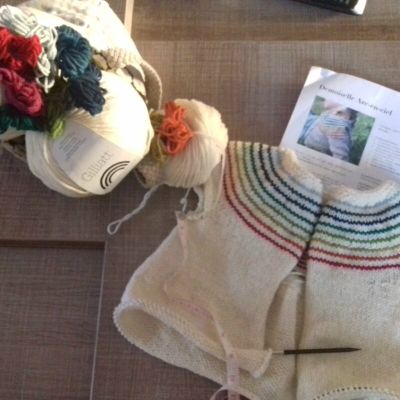 Gilet Mademoiselle Arc en Ciel 