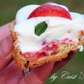 Eclairs fraises chantilly