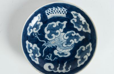 Coupe en porcelaine "Bleu de Huê", Chine pour le Vietnam, Huê, XIXe siècle