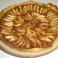 Tarte aux pommes et chocolat au lait