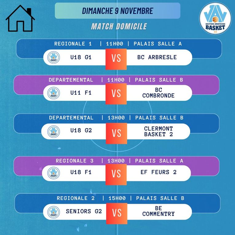 Programmation des 8 &amp; 9 novembre
