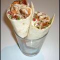 Wraps au poulet crudité