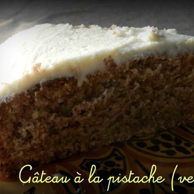 Gâteau à la pistache végétalien 