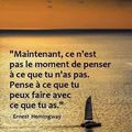 Maintenant ...