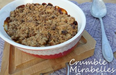 Crumble de mirabelles aux speculoos