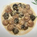 P'tits gris et champignons sauce au Munster