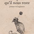 Coup de cœur : LE PEU QU'IL NOUS RESTE (recueil poétique)