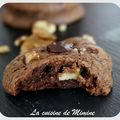 Cookies 100% chocolat... du croustillant, du moelleux et de généreuses chunk de chocolat 