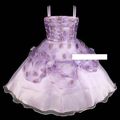 Gros déstockage !!! -50% robe de fillette "Colchique" 6/7 ans violette (réf rf-colchique)