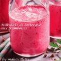 Milkshake de betterave aux framboises