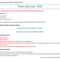 INSCRIPTIONS ECOLE DES VALLEES 2016