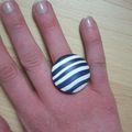 Bague et Boucles "Marinière"