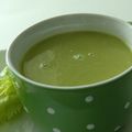 Potage de pois verts à l'air printanier... sans gluten et sans lactose