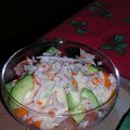 Verrine avocat,crevettes et pamplemousse