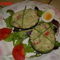 Avocats farcis au crabe et thon