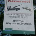 PANNEAU "PARKING PRIVE"