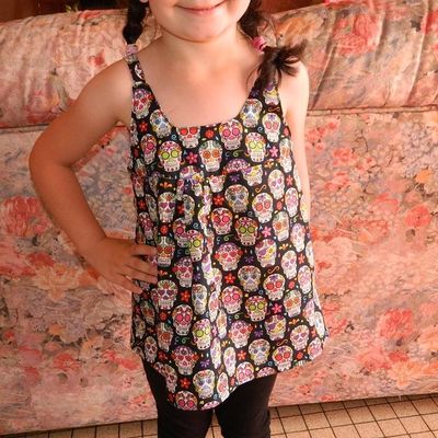 Short tête de mort et son top assorti