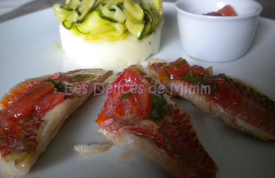 Filets de rouget sauce vierge