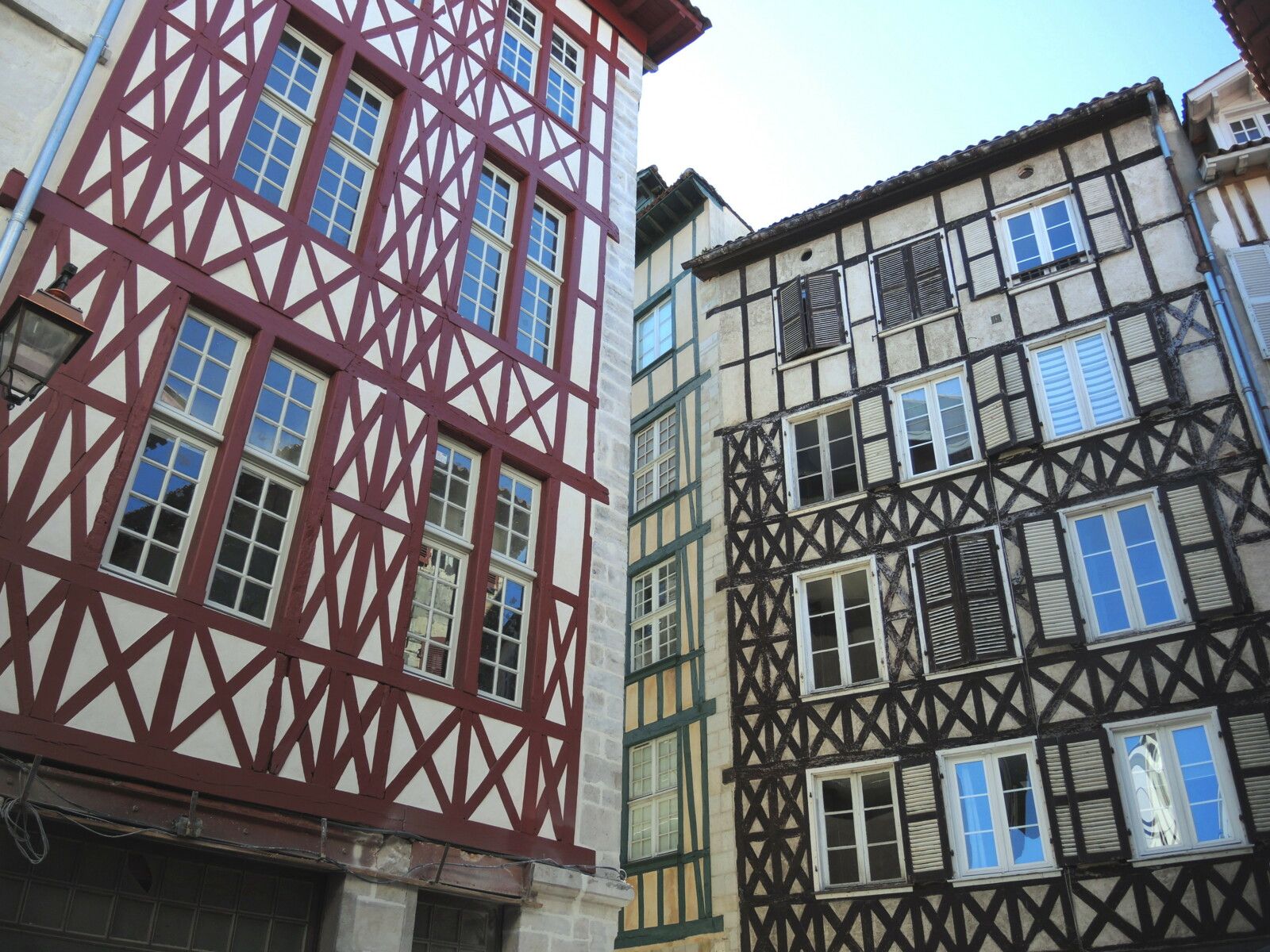 Bayonne, rue des Faures, maisons, façades (64)