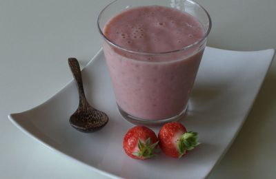 Smoothie fraises / bananes (pourrites)