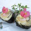 Maki crevette avocat