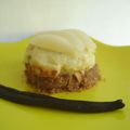 Mini cheesecakes poire - vanille