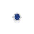 Burmese "Royal Blue" sapphire and diamond ring