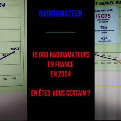 Le nombre de radioamateurs progresse en France... En êtes-vous si sûr que cela..? Fake news ?
