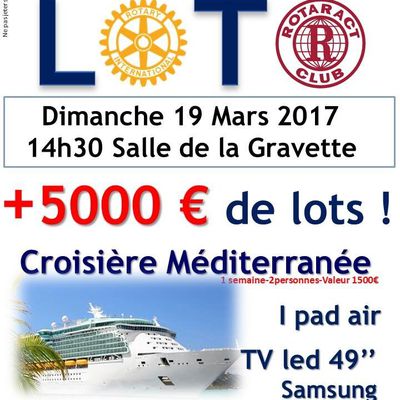 Notre LOTO du 19 Mars 2017