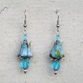 Boucles d'oreilles SHOGUN courte origami