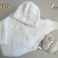 Fiche tricot bébé, modèle à tricoter, layette tricot bb, tuto, explications en pdf