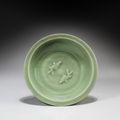 A 'Longquan' celadon 'twin fish' dish, Song-Ming dynasty