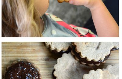 Biscuits fourrés au chocolat 