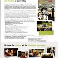 Brèves de culture dans le journal de Lanvallay