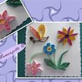 Carte d'anniversaire en quilling pour belle maman