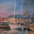 PEINTRE  DE LA MANCHE NORMANDIE IMPRESSIONISTES