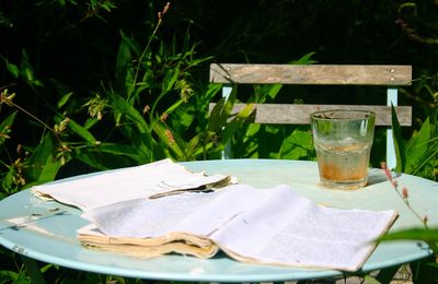 "Ecrit dans un jardin" Marguerite Yourcenar