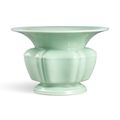 A fine celadon-glazed lobed zhadou, Seal mark and period of Yongzheng (1723-1735)