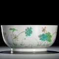 A famille-rose 'lotus pond' bowl, seal mark and period of Daoguang (1821-1850)