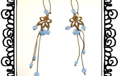 ... Boucles "Air Blue Opal"...