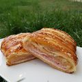 FEUILLETE TRESSE AU JAMBON ET AU COMTE