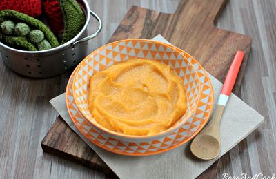 Compote lactée pommes-carotte {recette dès 12 mois}